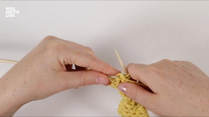 How To Knit Travelling Slip Stitch - Step 17