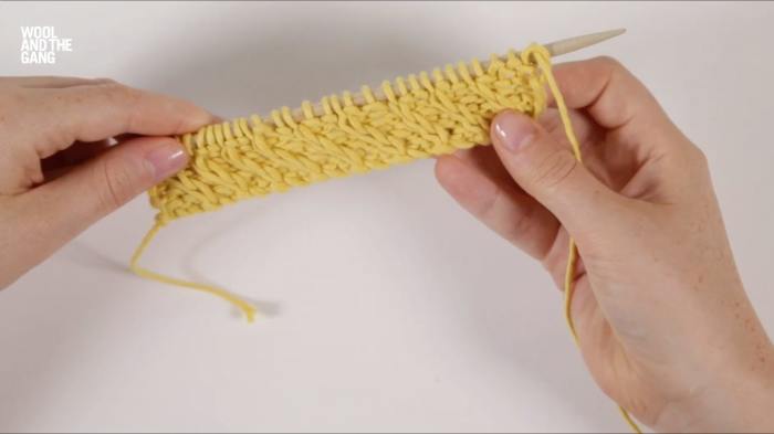 How To Knit Travelling Slip Stitch - Step 12