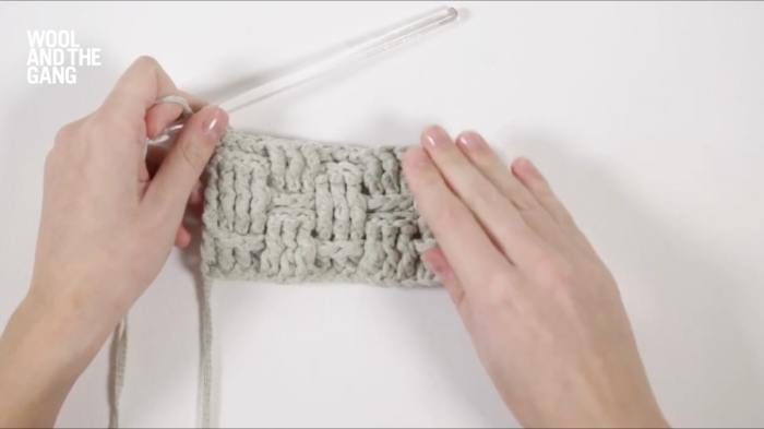 How To Crochet Basketweave Stitch - Step 13