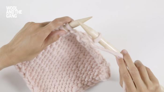 How To: Knit Purl Stitch - Step 5