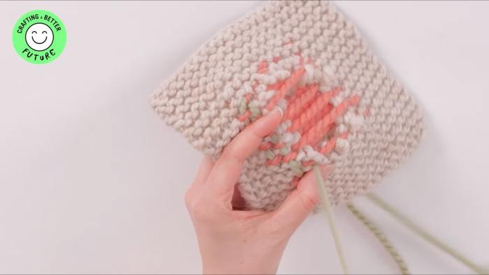 How to: Visibly-mend weave darning - step 13