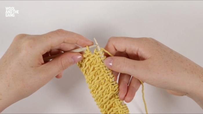 How To Knit Travelling Slip Stitch - Step 13