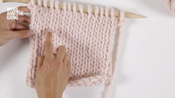 How to: knit counting stitches - Step 4