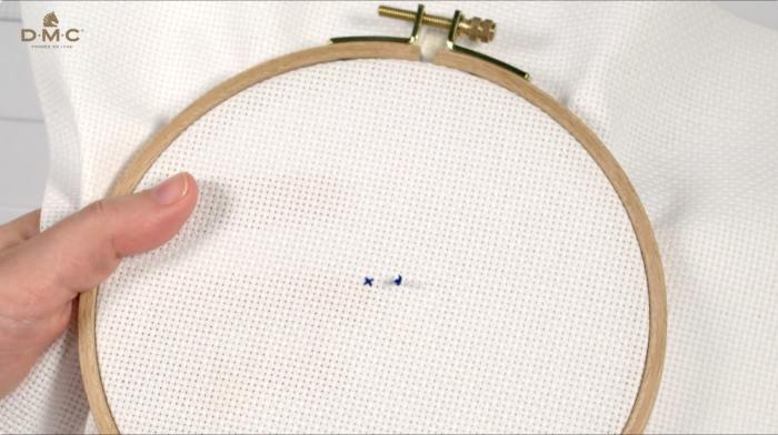 How to start your cross stitch -step 7