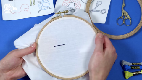 How to Do Back Stitch For Embroidery - Step 4