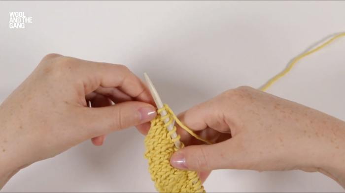 How To Knit Travelling Slip Stitch - Step 11