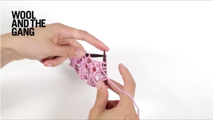 How to Knit In Lace Rib Stitch - Step 10