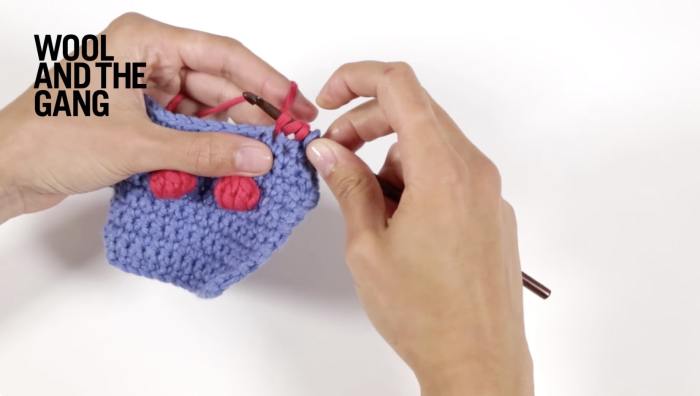 How To Crochet Treble Crochet Bobbles - Step 3