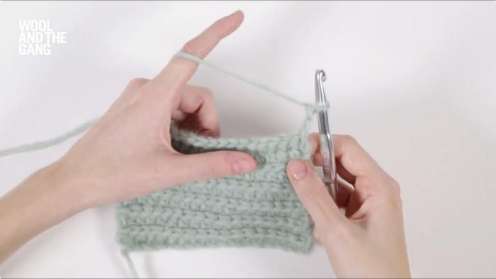 How To Crochet A Half Double Crochet Rib - Step 4