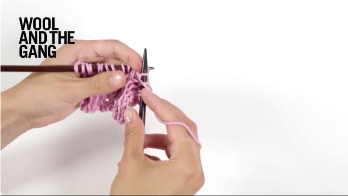 How to Knit In Lace Rib Stitch - Step 13