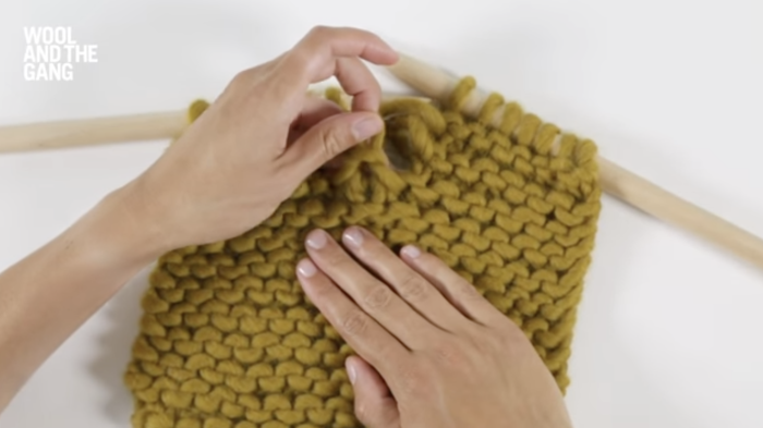 How To: Fix a Dropped Stitch (Garter Stitch) In Knitting - Step 3