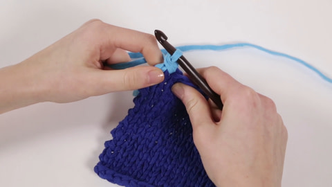 How to Crochet Crab Stitch - Step 6