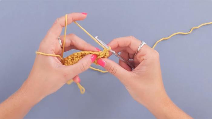 How to crochet waffle stitch - step 10