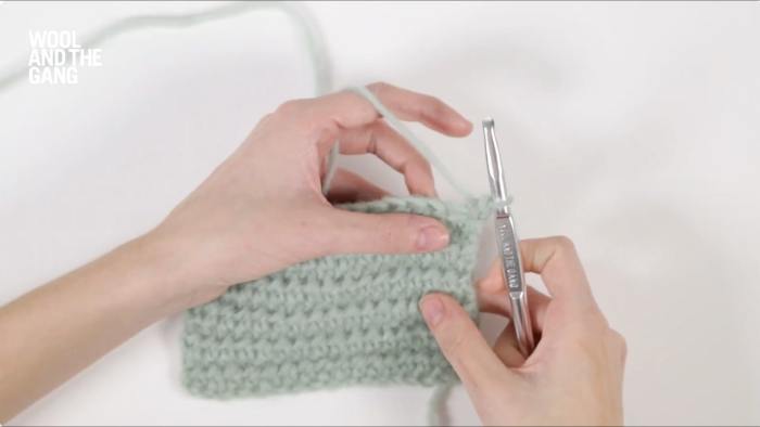 How To Crochet A Half Double Crochet Rib - Step 2