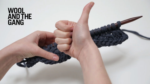 How To: Knit Woven Stitch - Step 12
