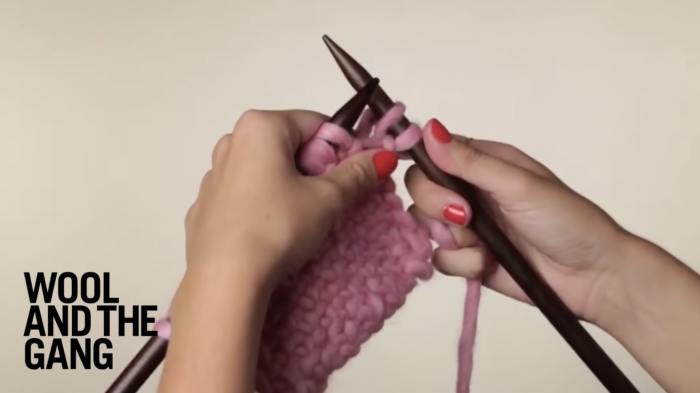 How To: Knit Linen Stitch - Step 2