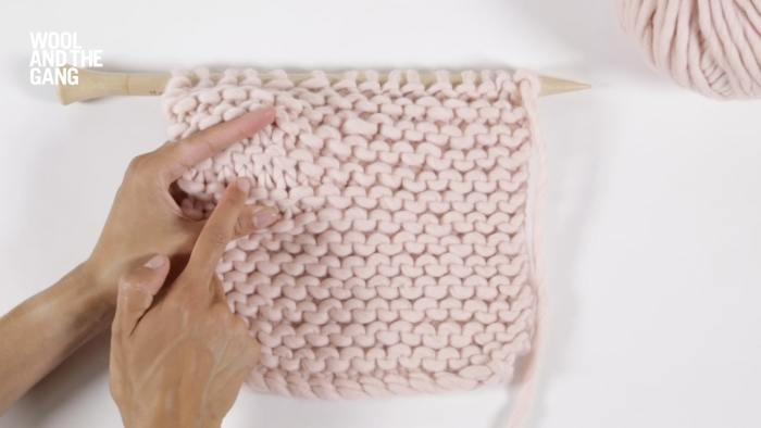 How to: knit counting stitches - Step 1