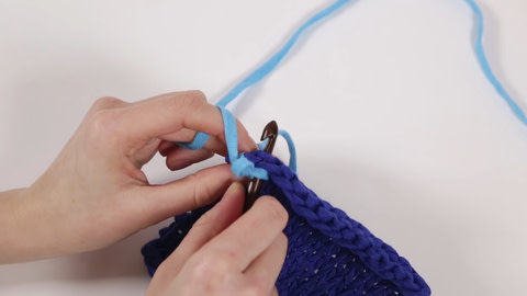 How to Crochet Crab Stitch - Step 3