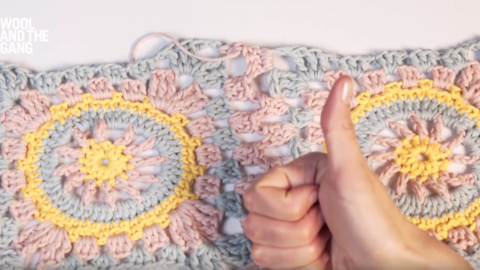 How To Make An Alternating Double Crochet Join - Step 8