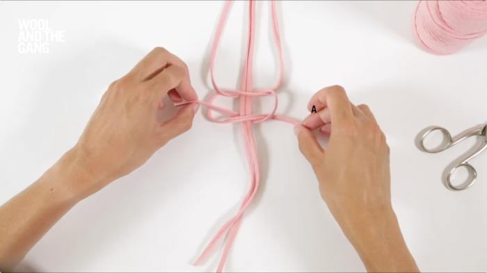 How To Do A Square Knot - Step 5