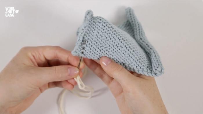 How To Knit Reverse Stocking Stitch By Weaving Through - Step 4