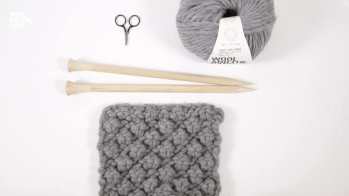 How To Knit Trinity Stitch - Step 1