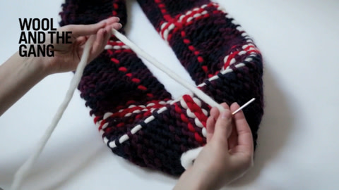 How To Knit A Tartan Scarf - Step 2