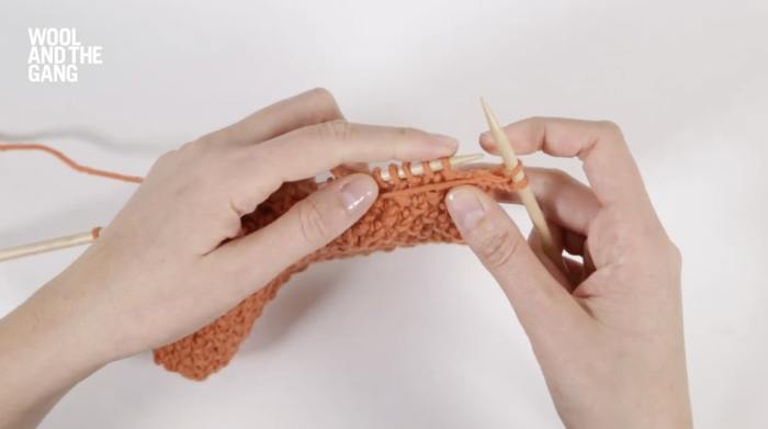 How To: Knit Irish Moss Stitch - Step 2