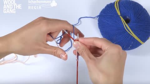 How To Cast On Using Double Pointed Needles - Step 6