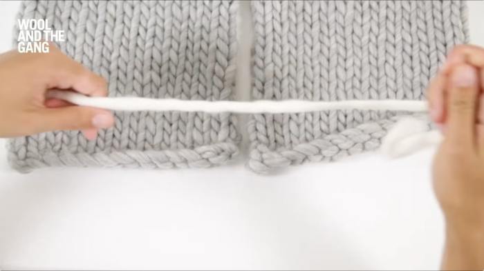 How to Knit A Vertical Invisible Seam - Step 7