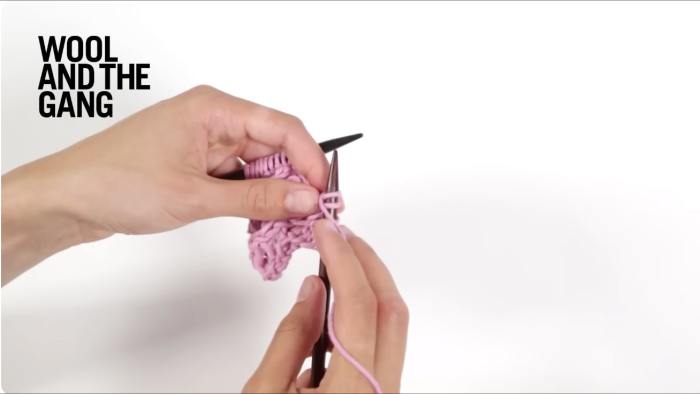 How to Knit In Lace Rib Stitch - Step 9