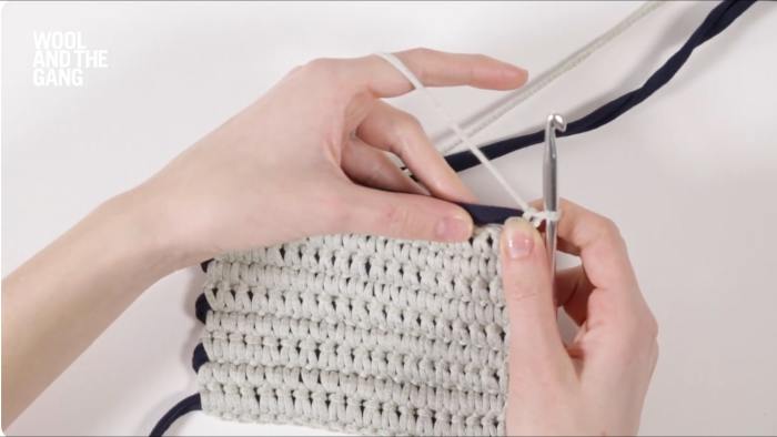 How To Crochet A Single Crochet Casing Stitch - Step 3