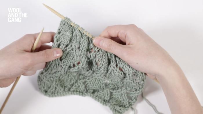 How To: Knit The Openwork Diamond Pattern - Step 11