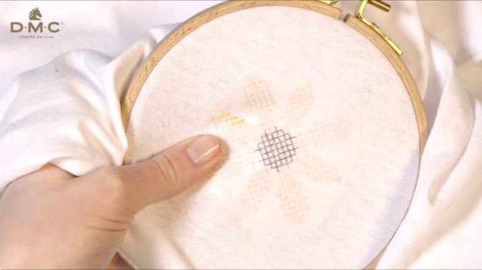 How to cross stitch - step 4