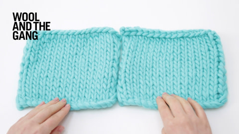 How to knit vertical invisible seaming - step 1