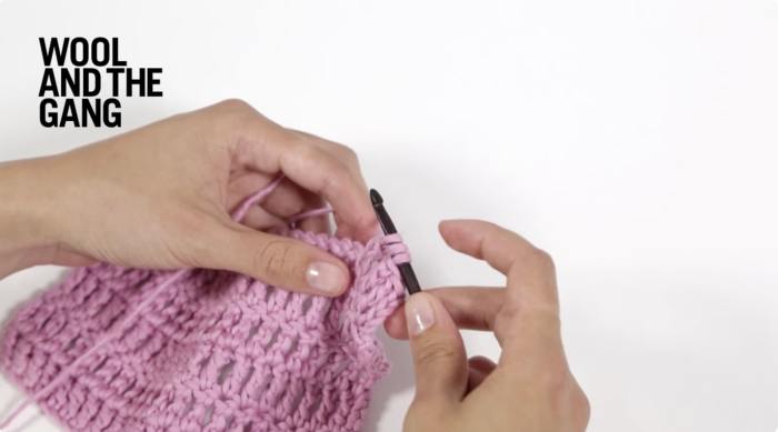 How to crochet: A treble crochet decrease - Step 3