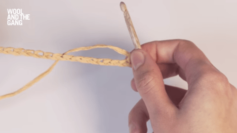 Crocheter des mailles serrées avec le fil Ra-Ra Raffia - Étape 1