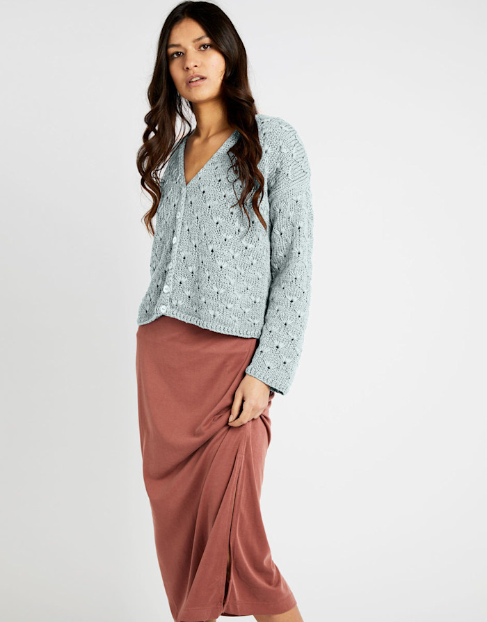 Moloko-Cardigan TT DUCK EGG BLUE