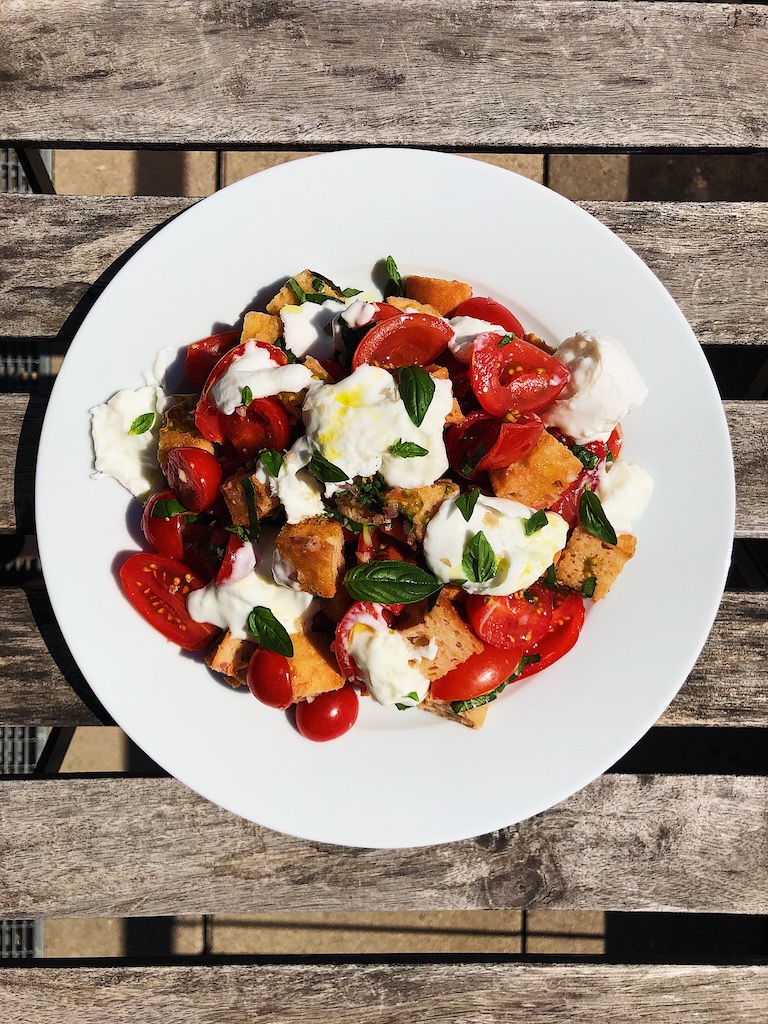Fresh tomato summer salad