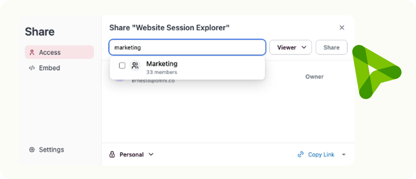 Hosted Shareable Click