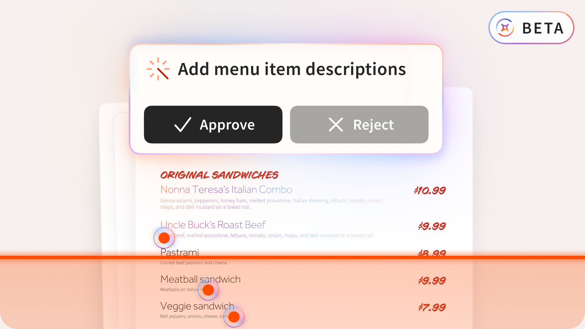 Menu Agent Menu Agent