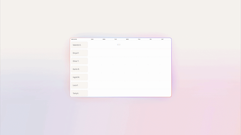 Scheduling Agent Scheduling Agent