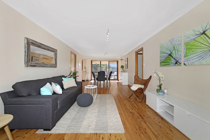 Staged living room