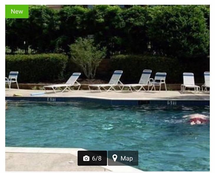 A man in the swimming pool
