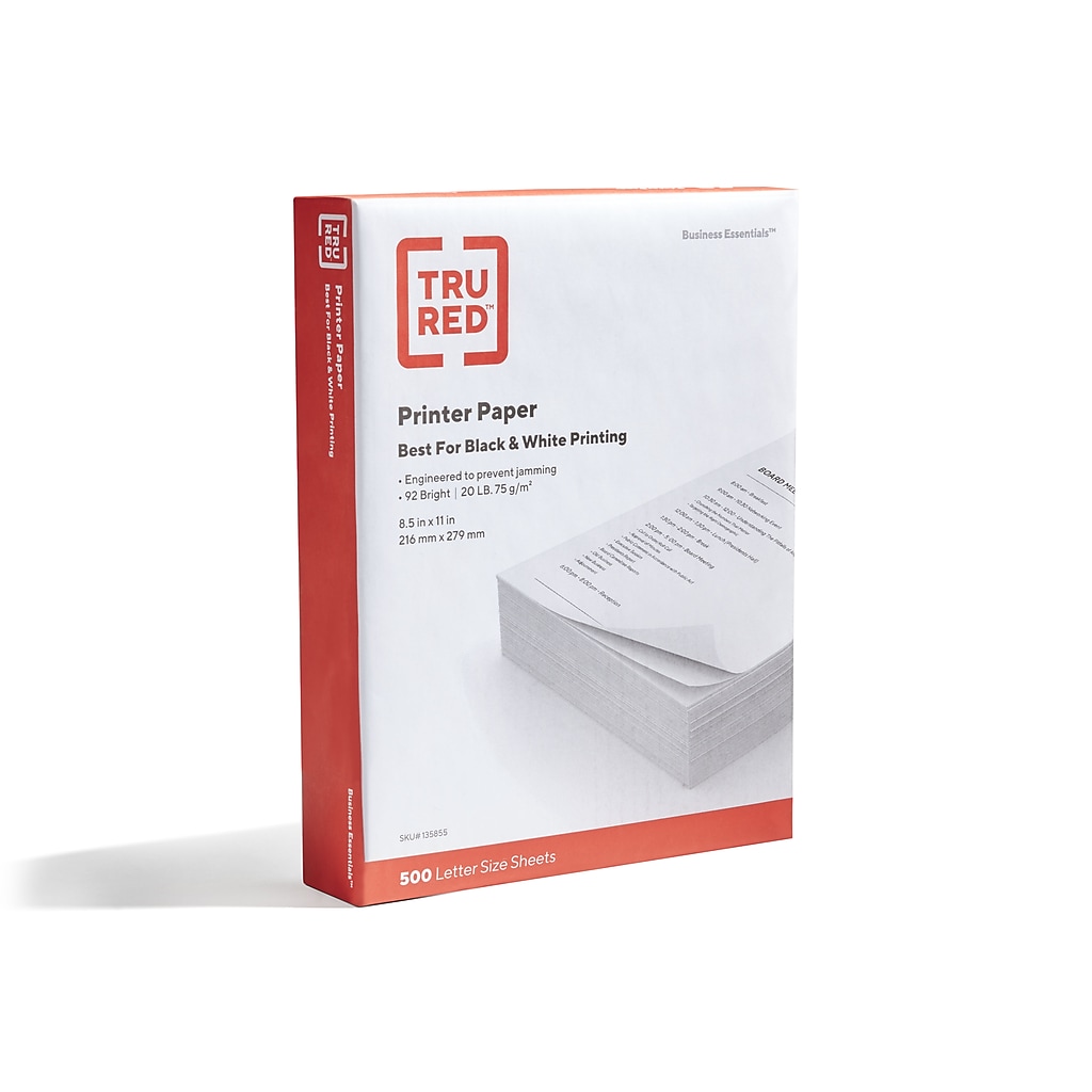 Special offer for Staples: $4.99 for TRU RED copy paper, single ream. -  Staples