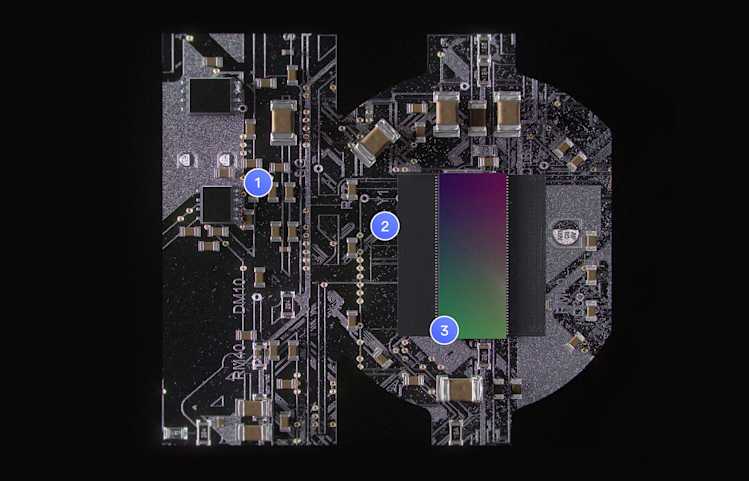 A breakdown of the Ouster L2X chip’s technological improvements