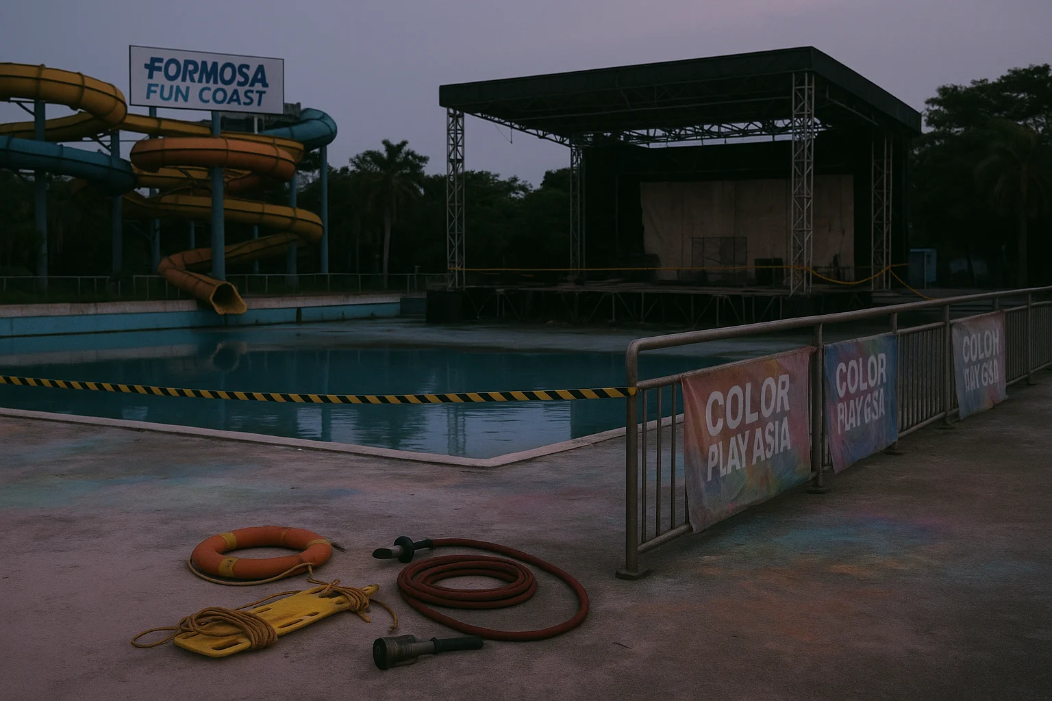 Formosa Fun Coast Water Park Fire