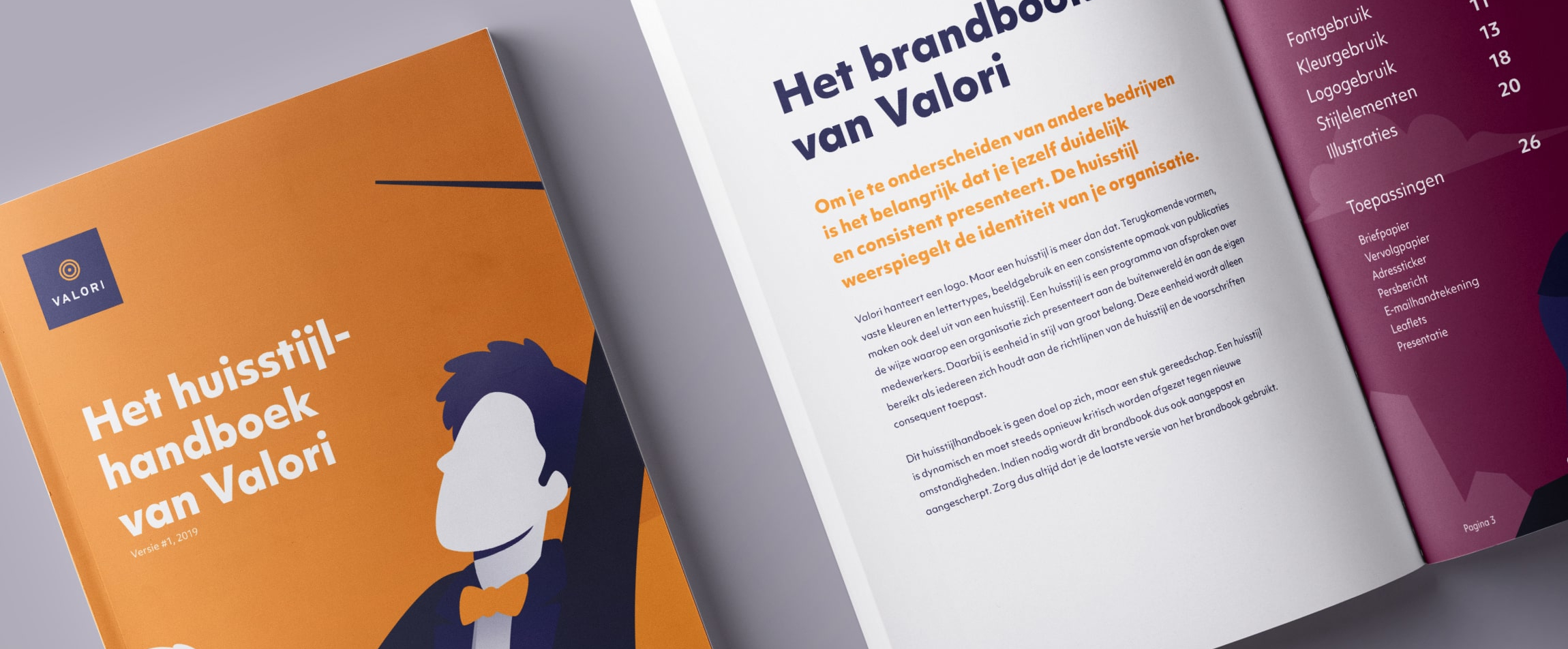 Het huisstijl handboek van Valori