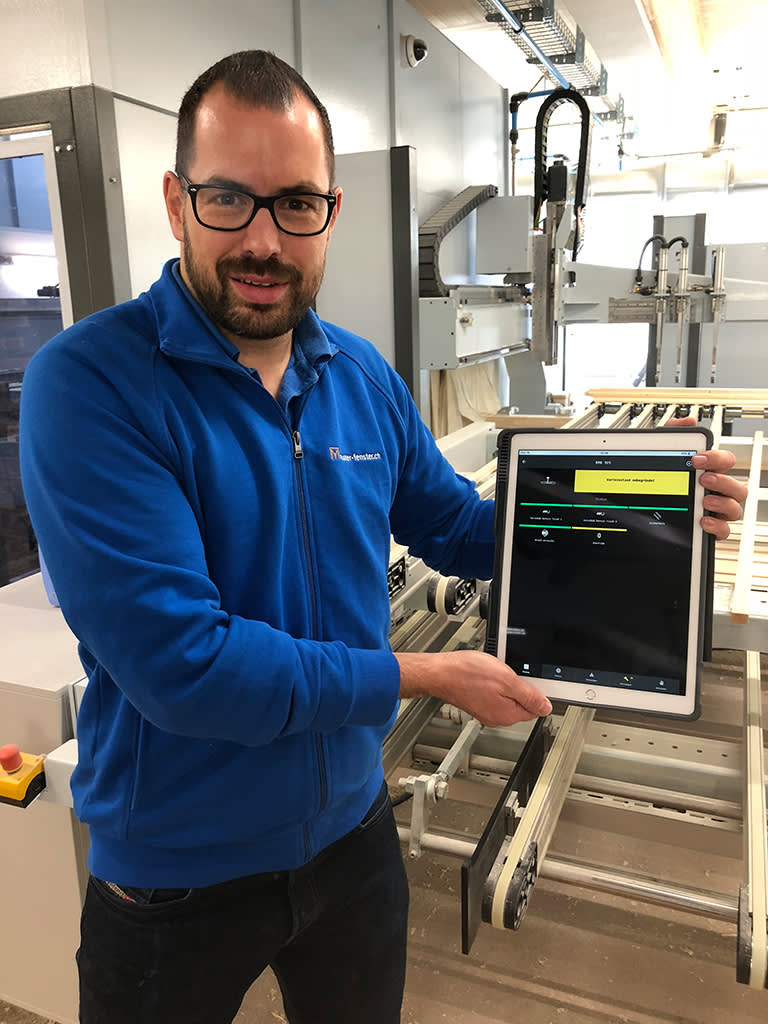 MachineBoard-app-tapio-tablet-CNC-Machine-window-manufacturer-condition-monitoring-machine-operator-production-woodworking