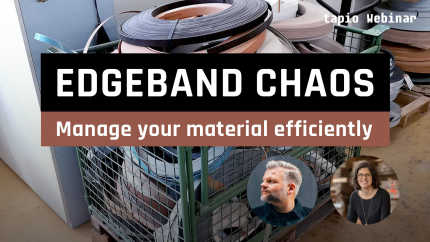 webinar edgeband management material management